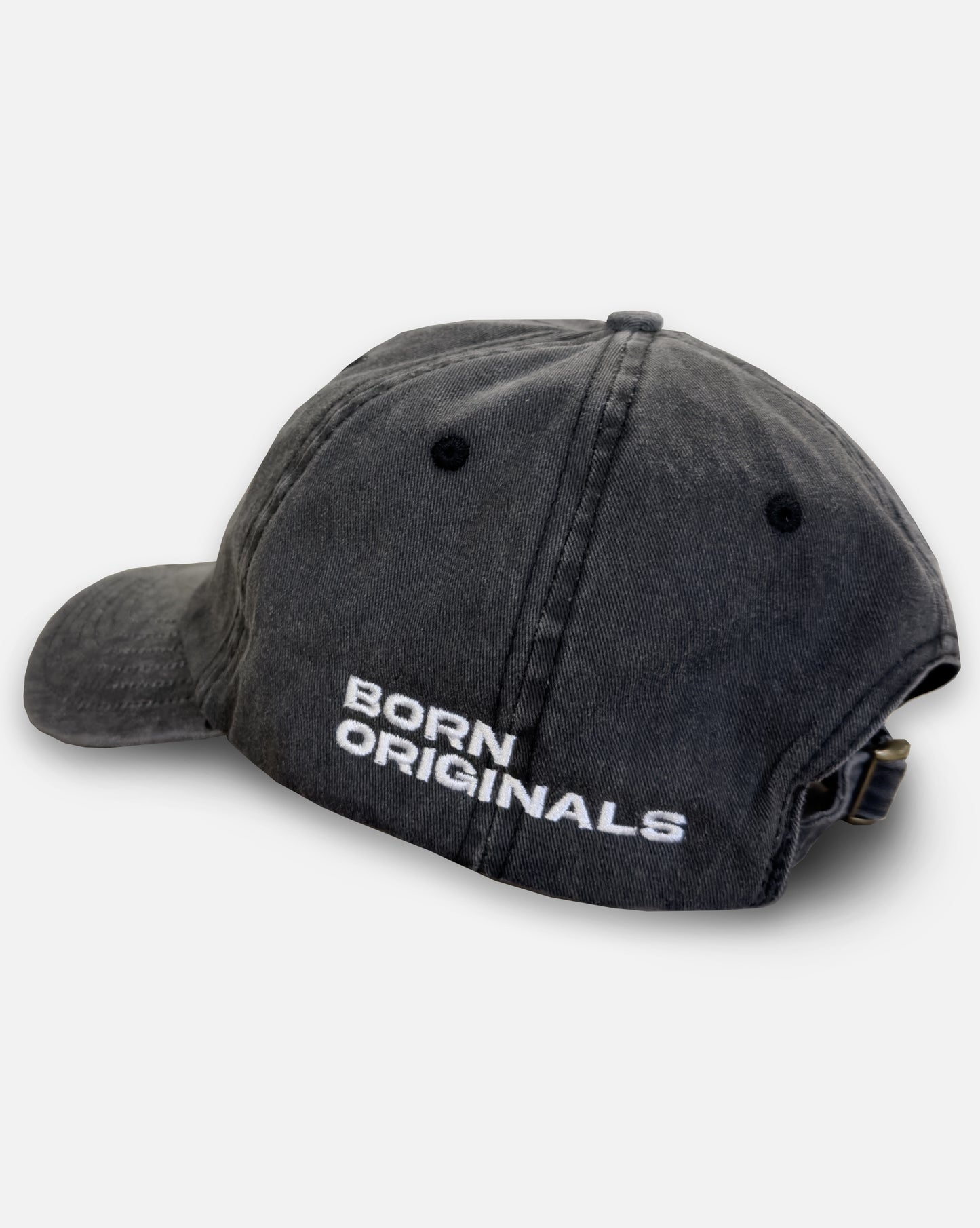 Base Cap Acid Wash Black "Modern Monogram"