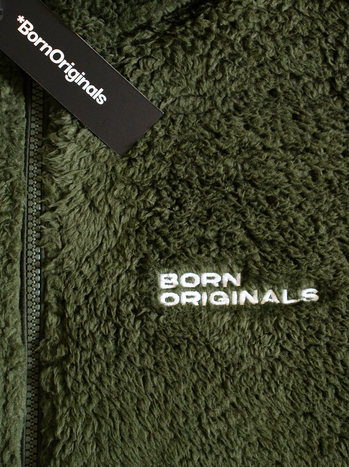 Unisex Fluffy Fleece Jacket Khaki